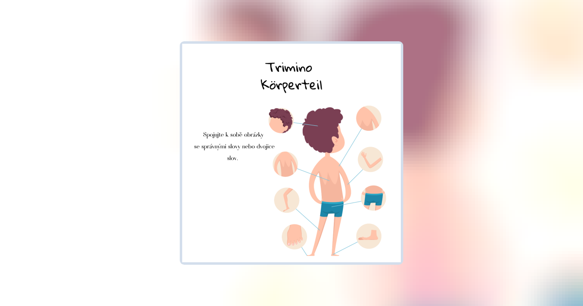 Trimino Körperteil | Učitelnice