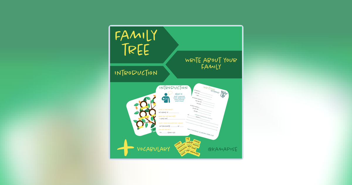 My family (family tree, introduction, writing) | Učitelnice