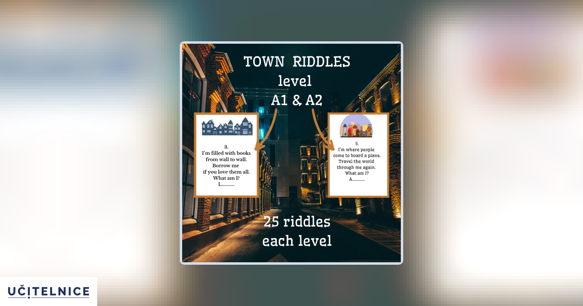 Town Riddles Town riddles (veršované hádanky) | Učitelnice