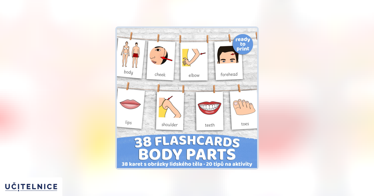 FLASHCARDS BODY PARTS | Karty a 20 aktivit do výuky | Učitelnice