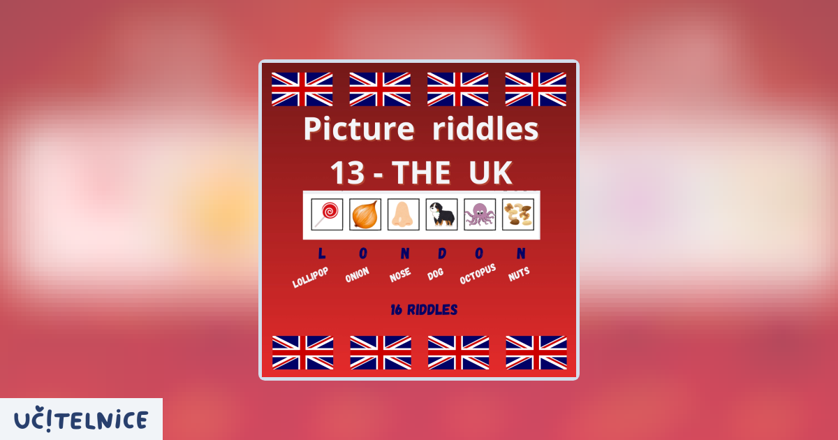 Printable Riddles Uk Picture riddles 13 - the UK | Učitelnice