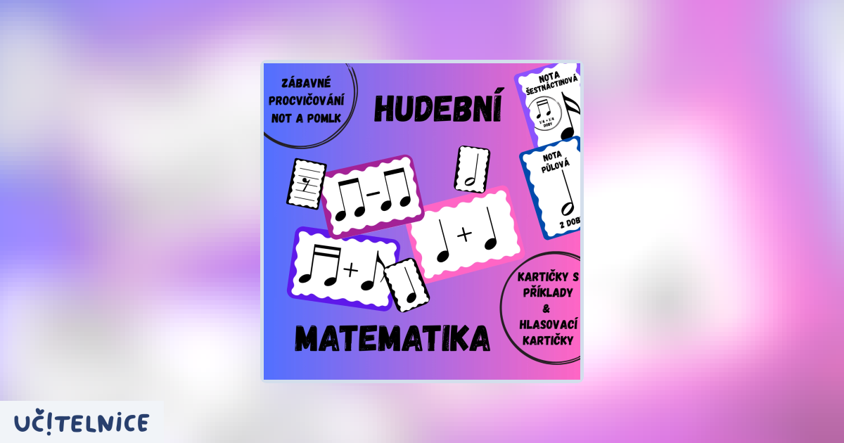 Noty Blog Hudební matematika - noty a pomlky | Učitelnice