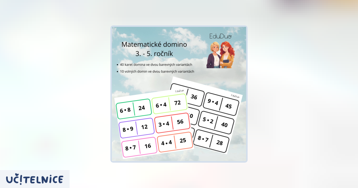 Matematické domino | Učitelnice