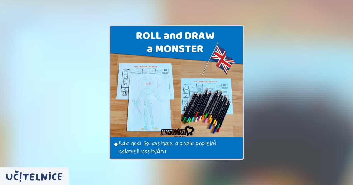 Roll and draw a monster | Učitelnice