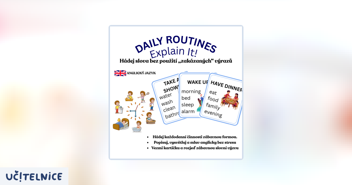 Explain it! - Daily routines | Učitelnice