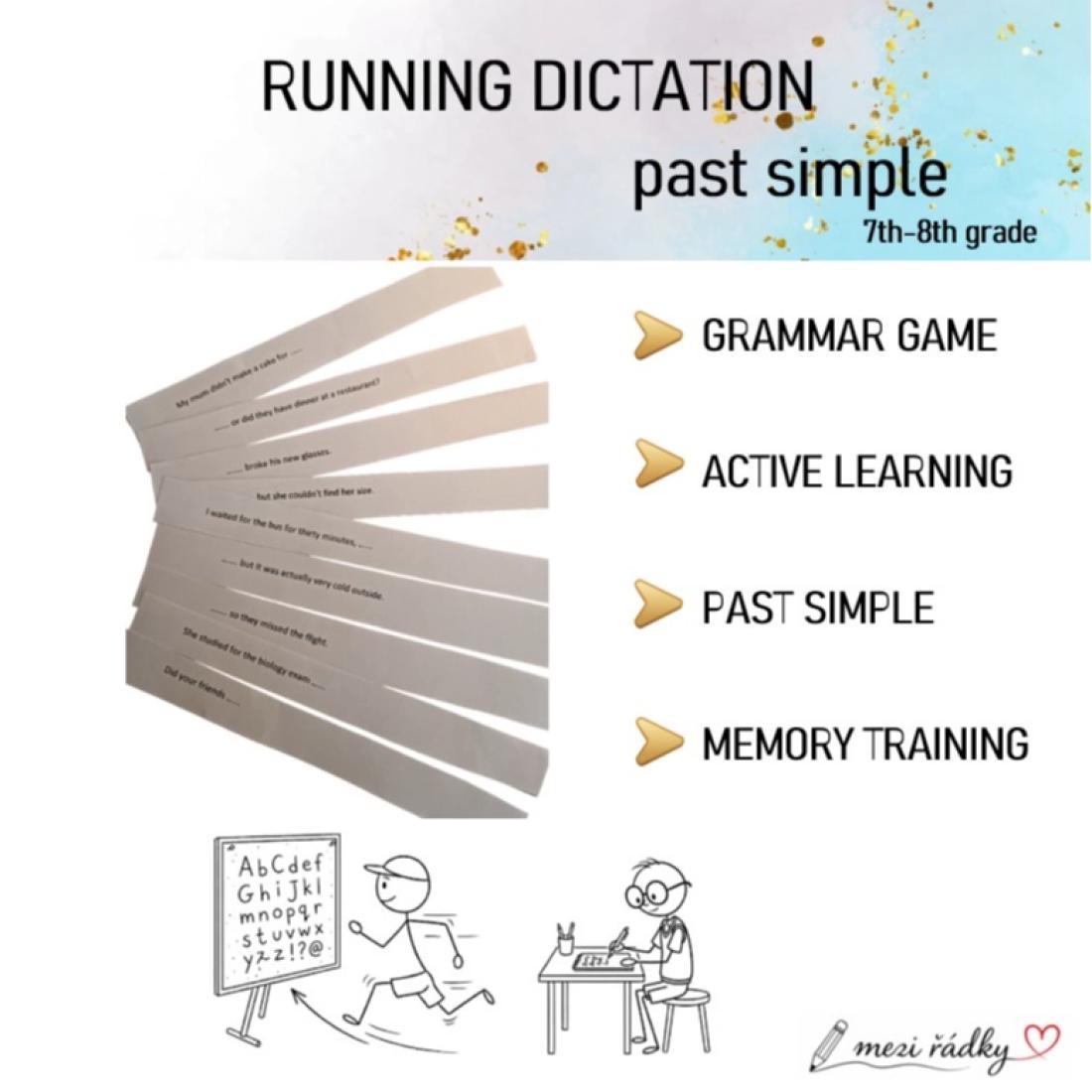 Running dictation - past simple | Učitelnice