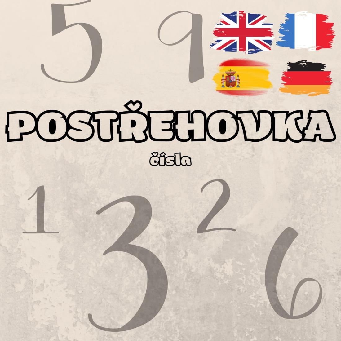 Postřehovka - čísla (numbers) | Učitelnice