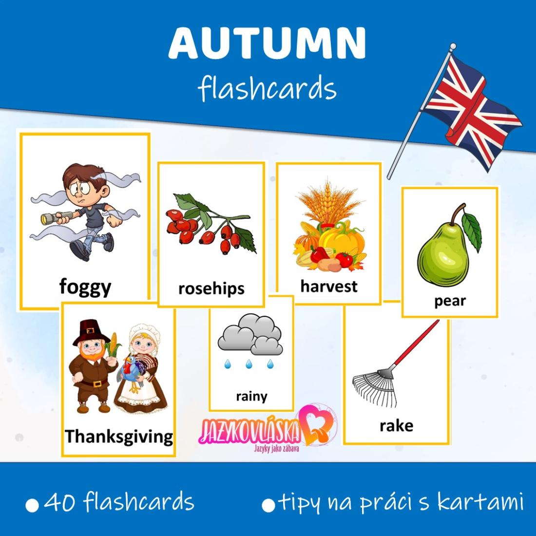 Autumn flashcards | Učitelnice