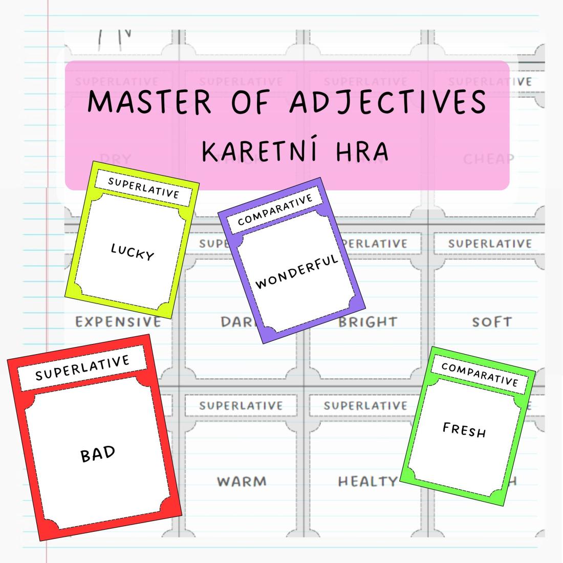 Master of adjectives - stupňování přídavných jmen | Učitelnice