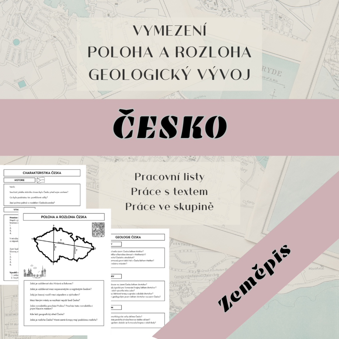 Česko - vymezení, poloha a rozloha, geologický vývoj | Učitelnice