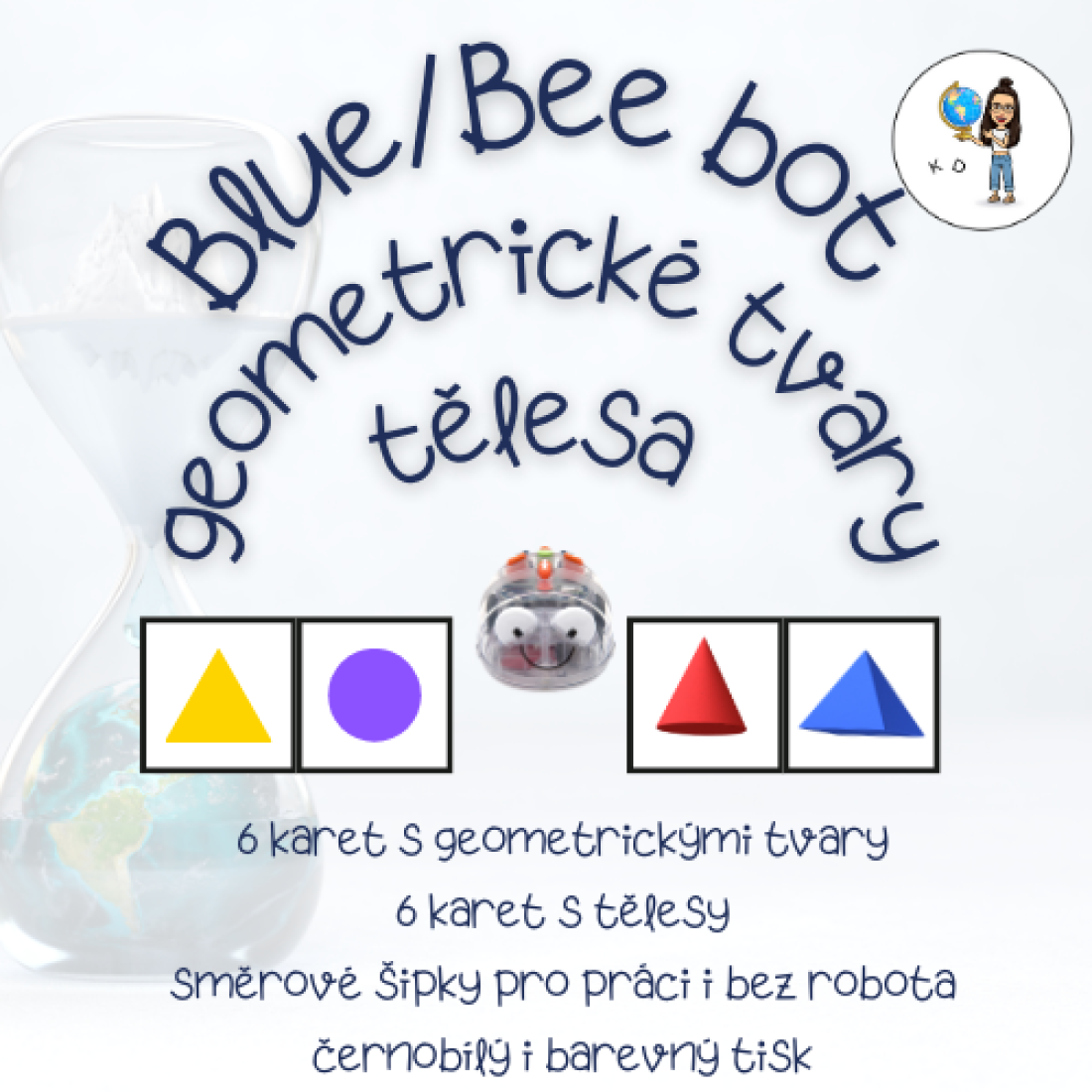 Blue bot/Bee bot geometrické tvary a tělesa | Učitelnice