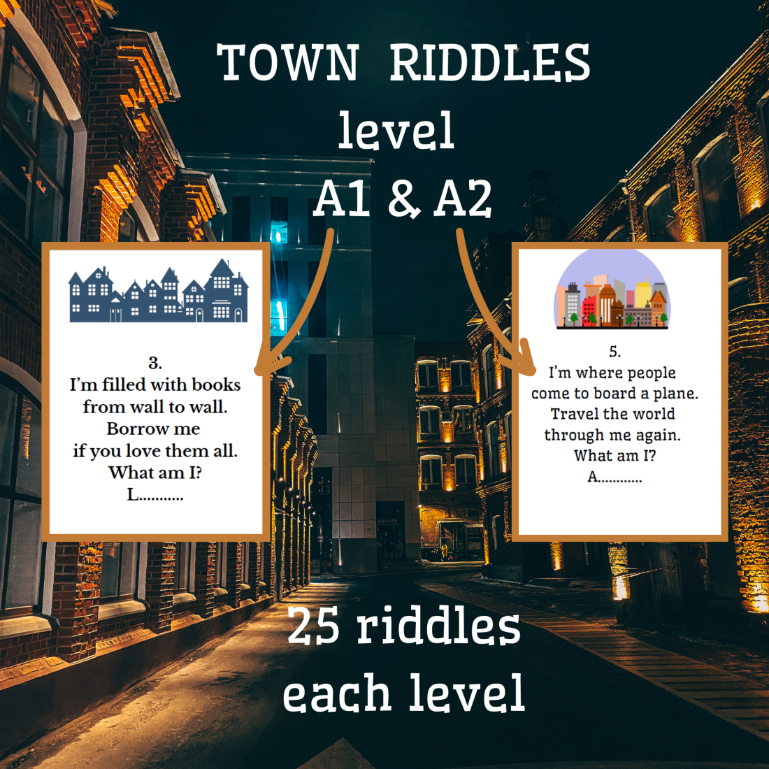 Town Riddles Town riddles (veršované hádanky) | Učitelnice