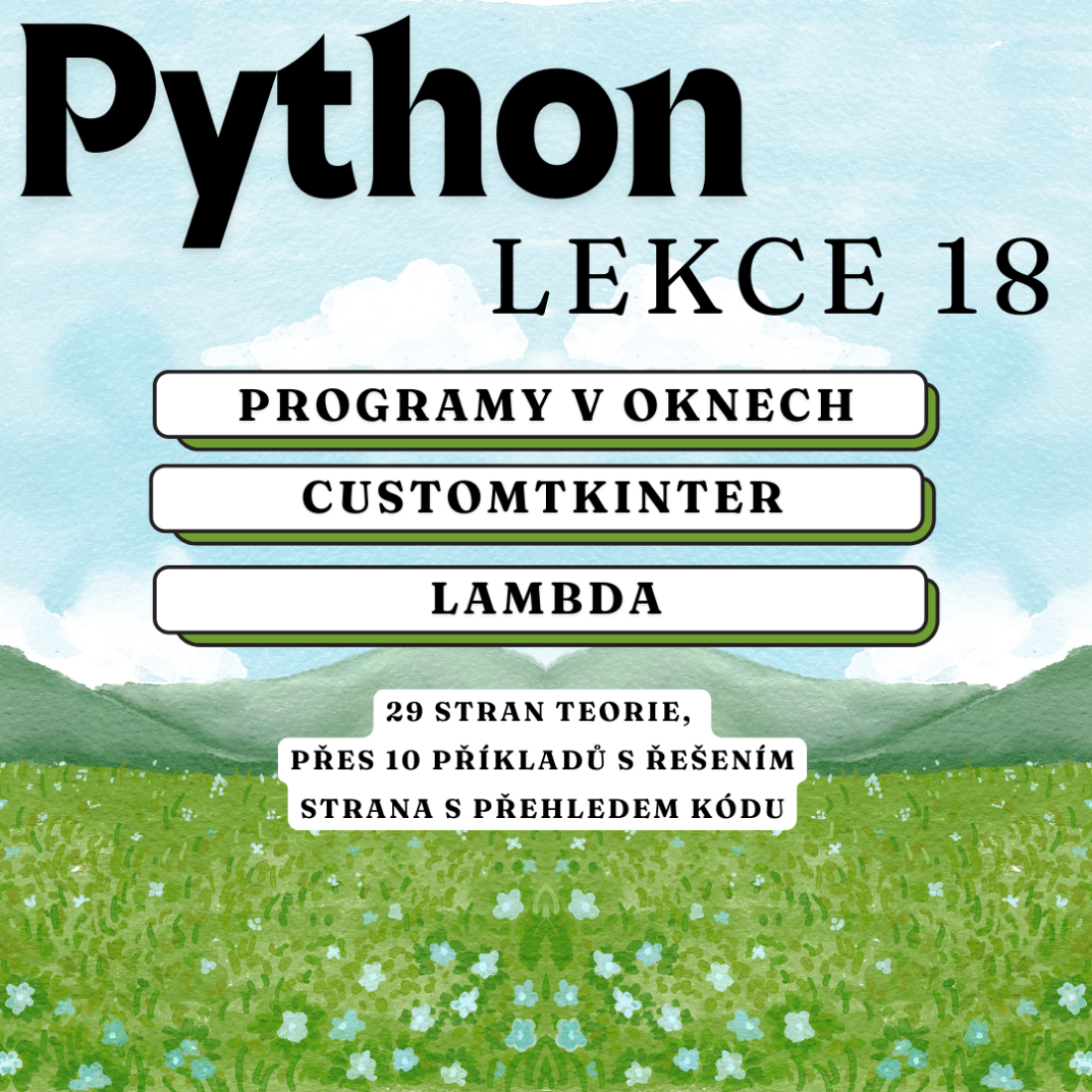 Programovací jazyk Python | Lekce 18: programy v oknech, Customtkinter ...