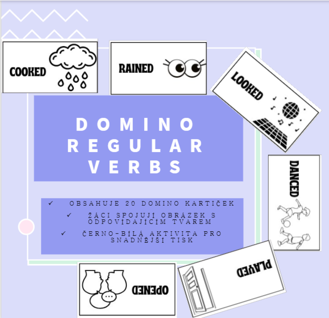 Regular verbs - domino | Učitelnice