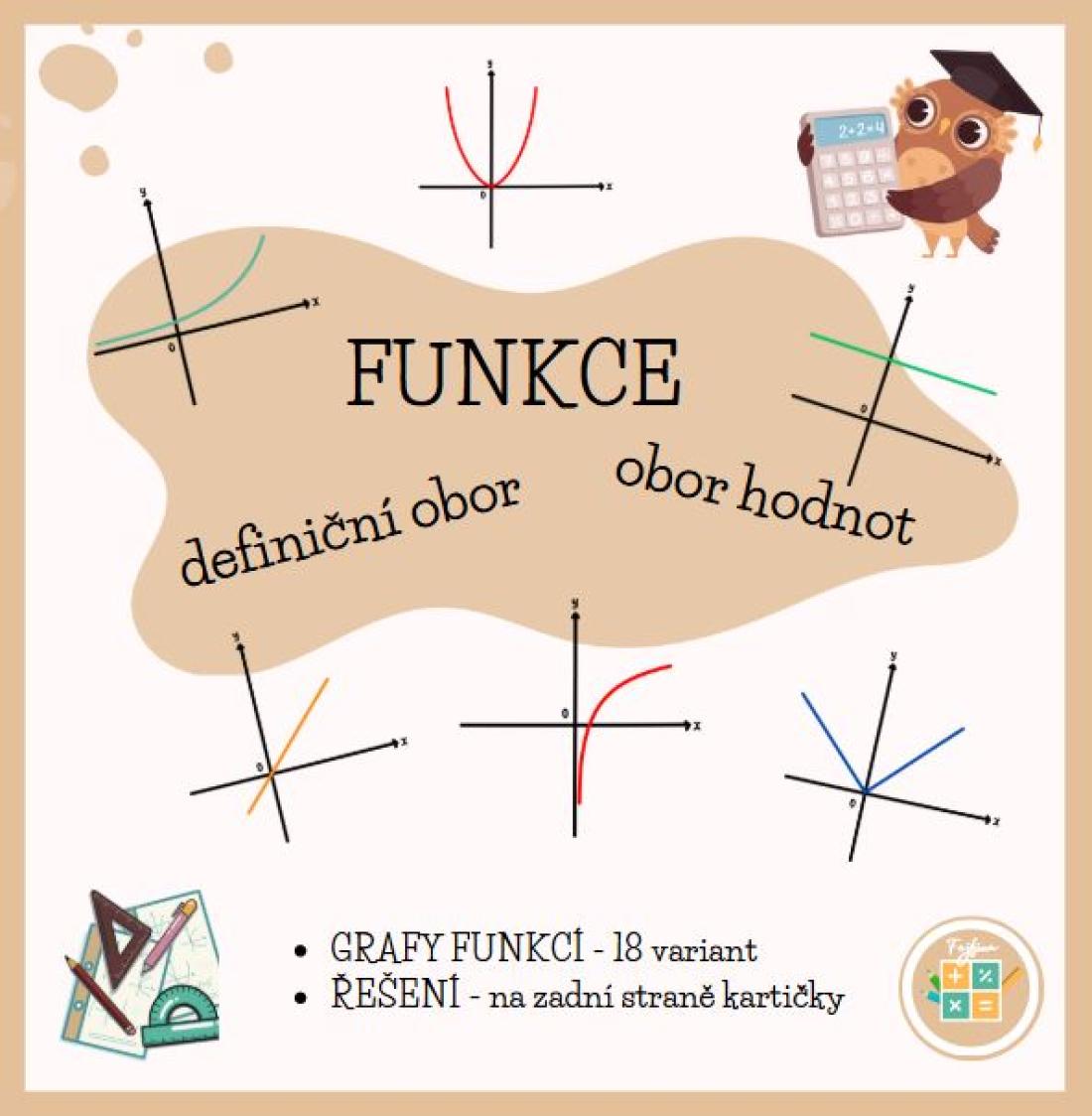 Obor Rond FUNKCE - definiční obor a obor hodnot | Učitelnice