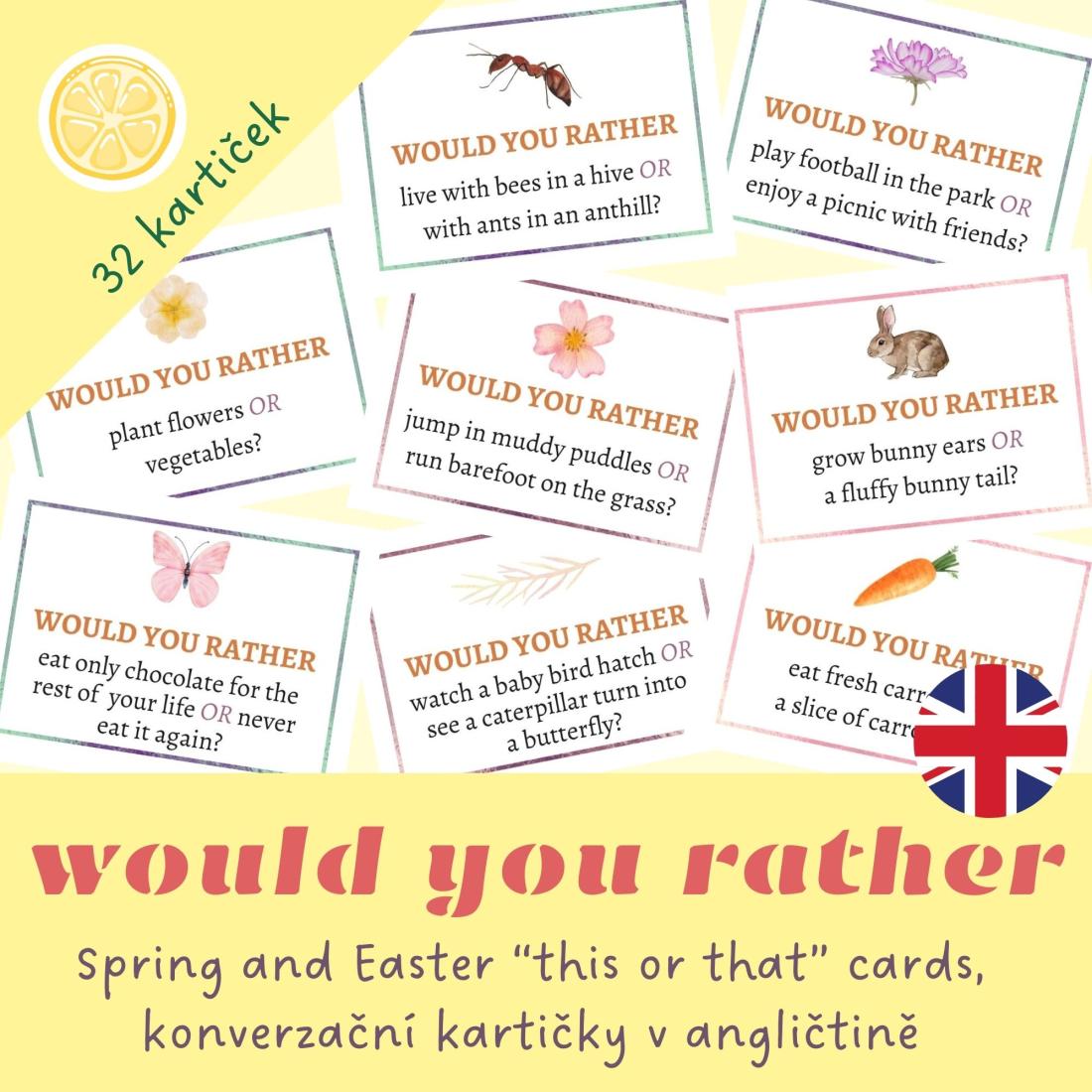 Conversation cards - spring and Easter | konverzační kartičky v ...