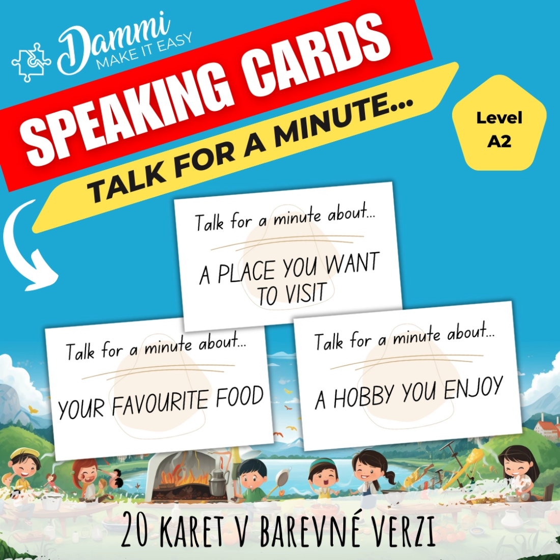 Speaking cards - Talk for a minute... | snadný start i zábavný závěr ...
