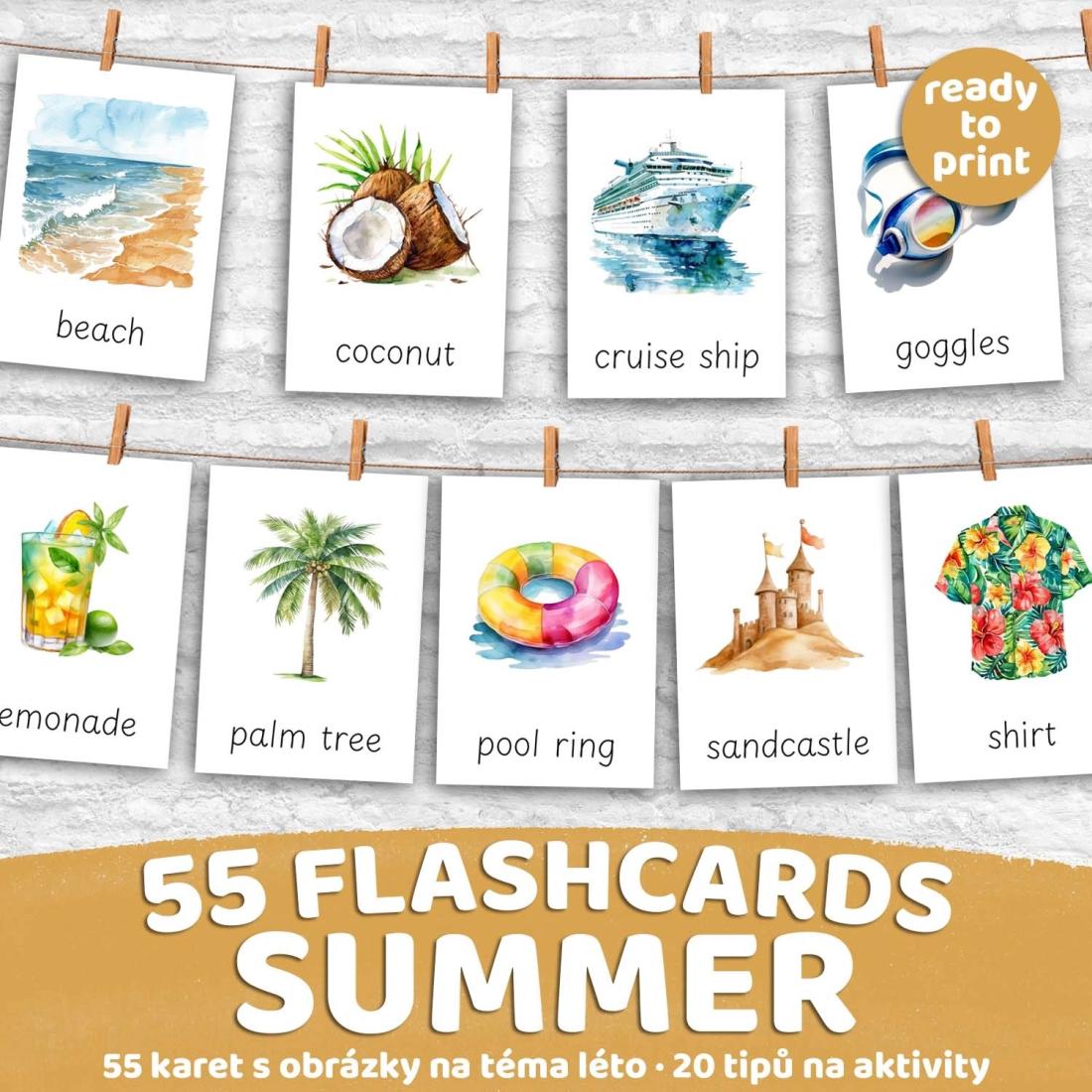 FLASHCARDS SUMMER | Karty a 20 aktivit do výuky | Učitelnice