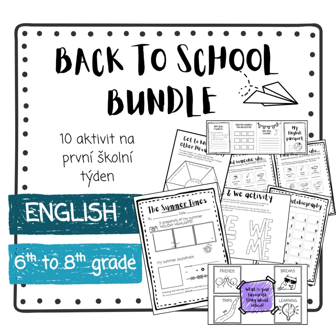 Back to School Bundle for English lessons | Učitelnice