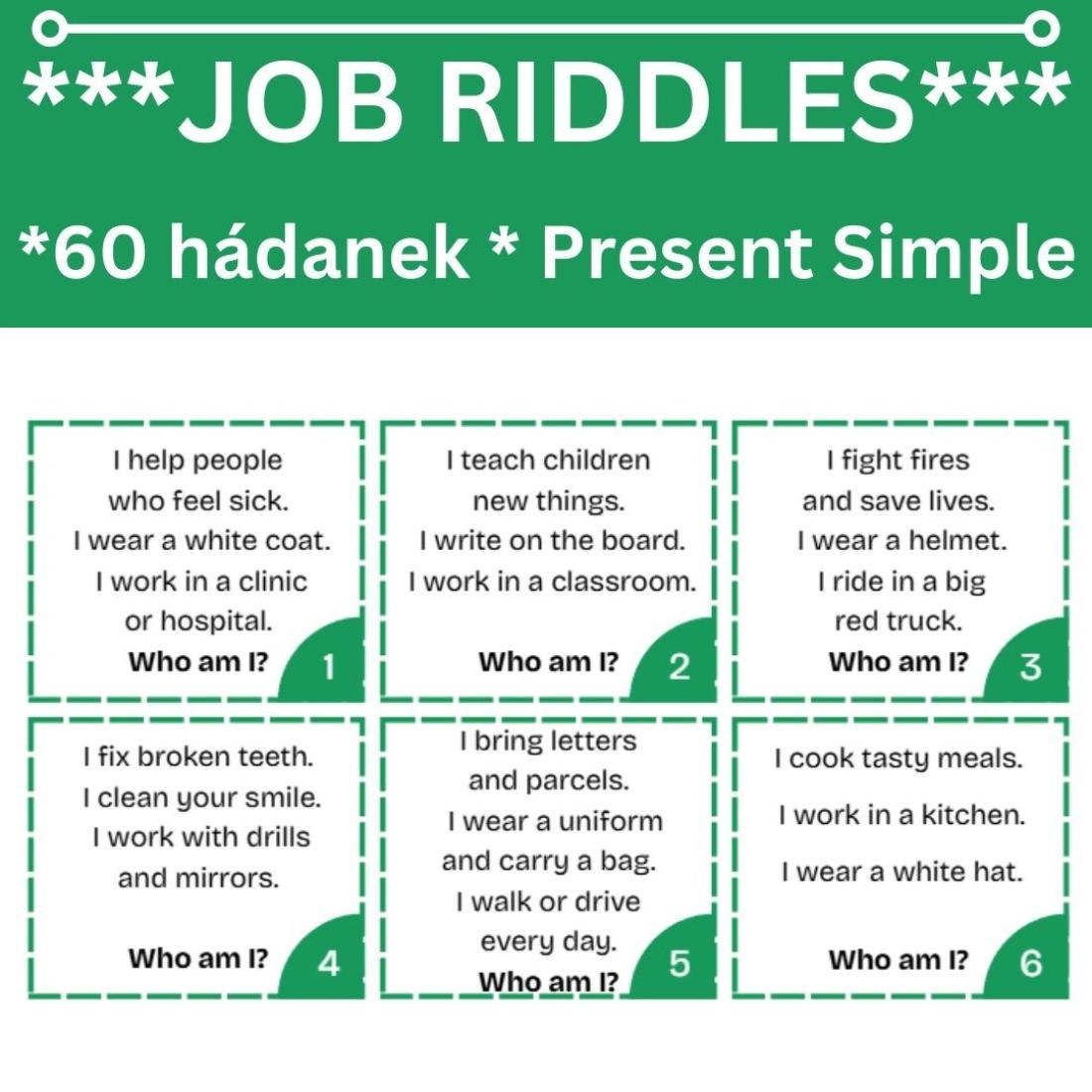 ***JOB RIDDLES*** | Učitelnice