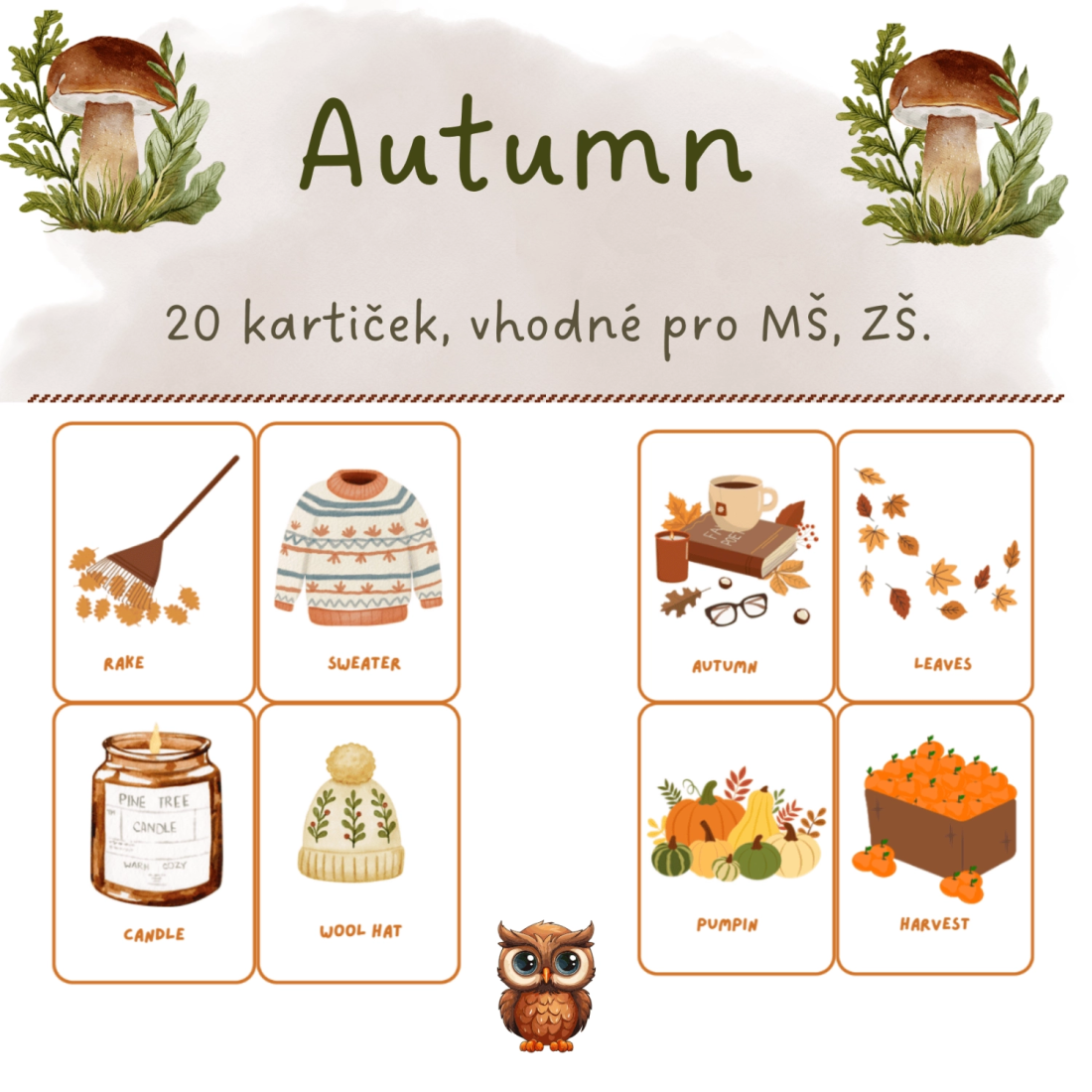 Autumn - flashcards | Učitelnice
