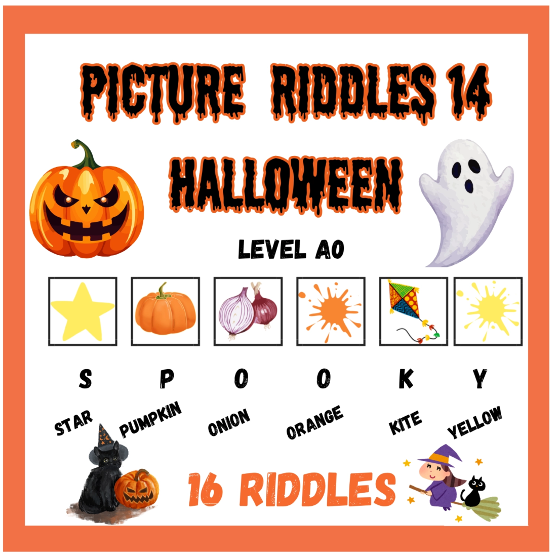 Halloween Pattern Riddle Picture riddles 14 - Halloween edition | Učitelnice