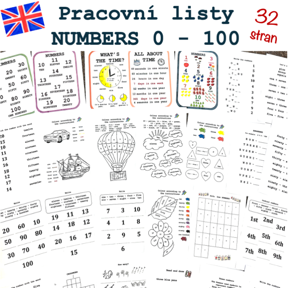 Pracovní listy - Numbers | Učitelnice