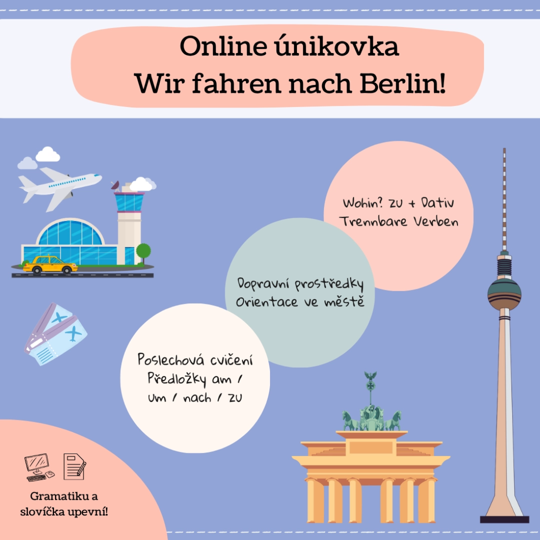 Online únikovka - Wir fahren nach Berlin! | Učitelnice