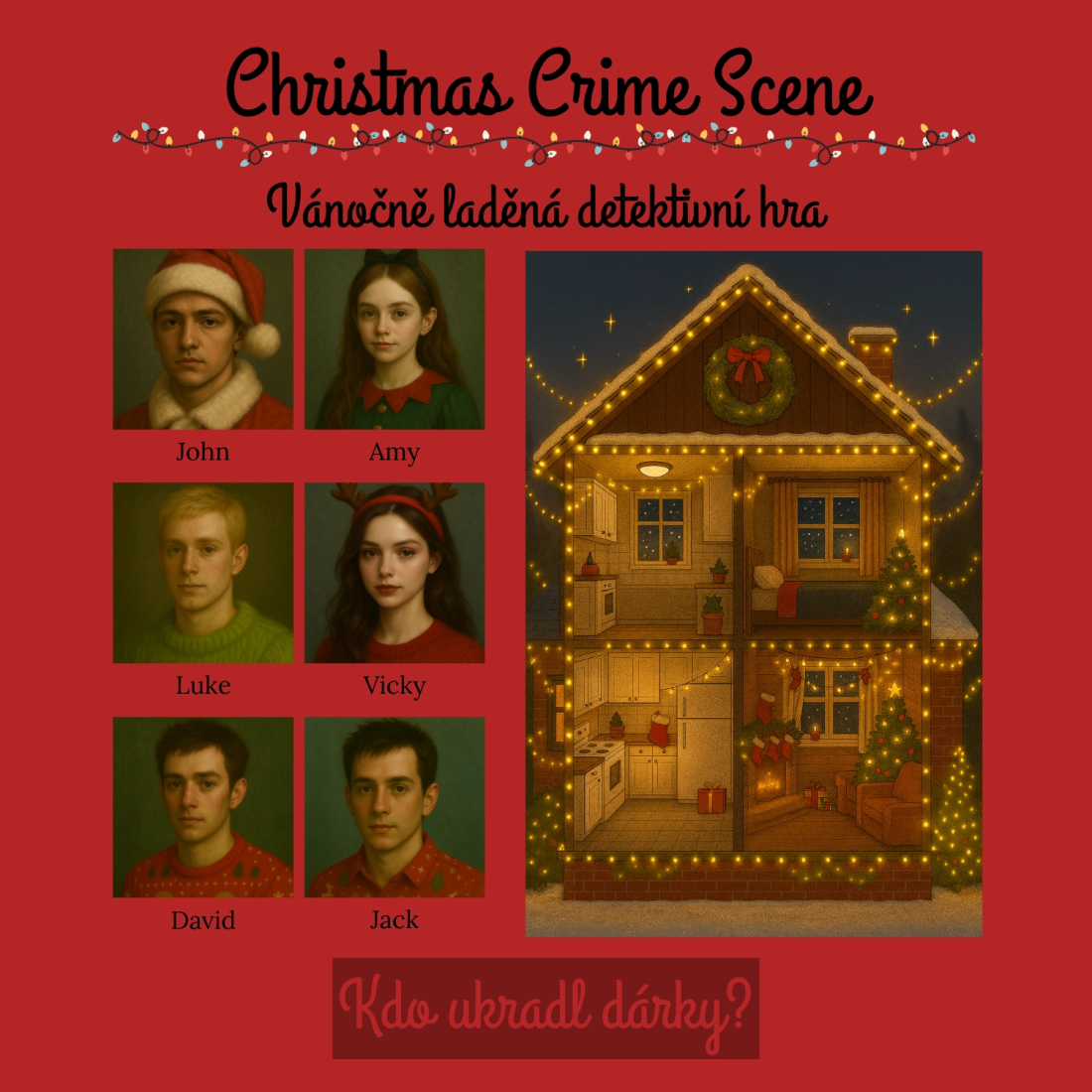 Christmas - Crime scene | Učitelnice
