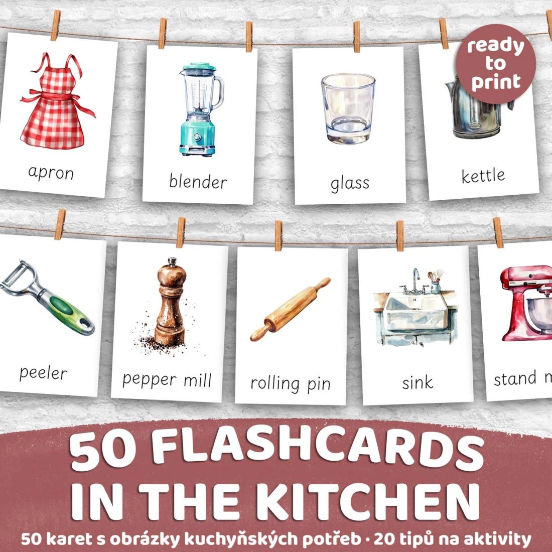 FLASHCARDS IN THE KITCHEN | Karty a 20 aktivit do výuky | Učitelnice
