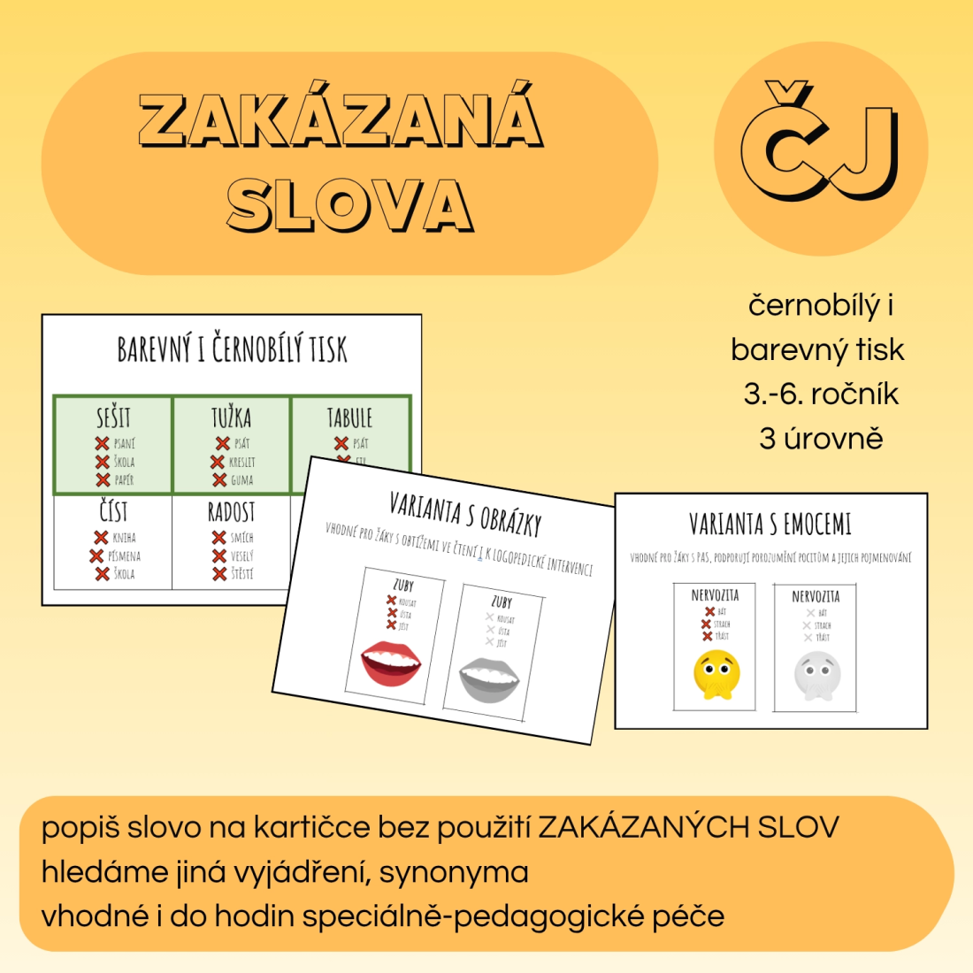 Zukizana Zakázaná slova | Učitelnice
