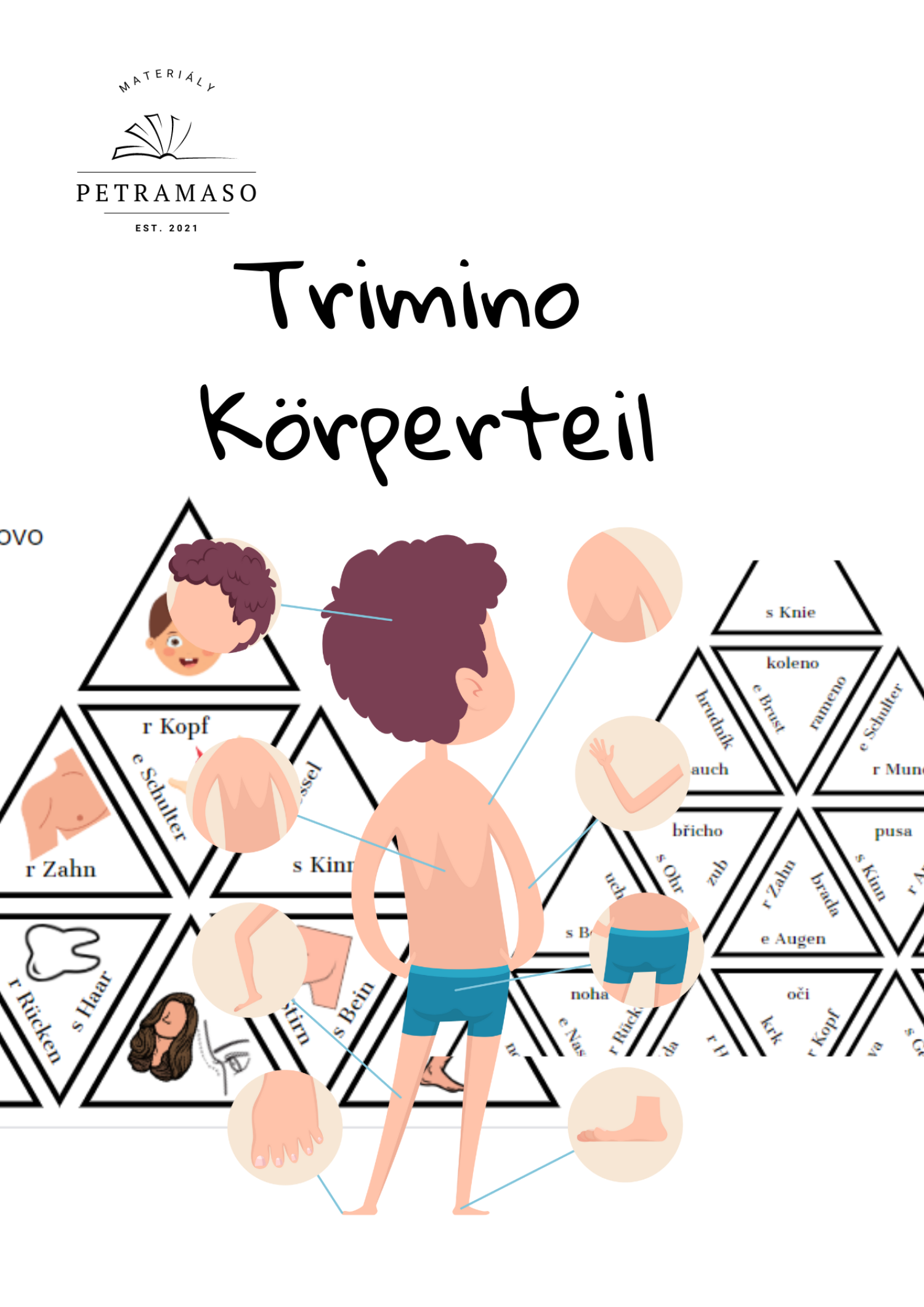 Trimino Körperteil | Učitelnice