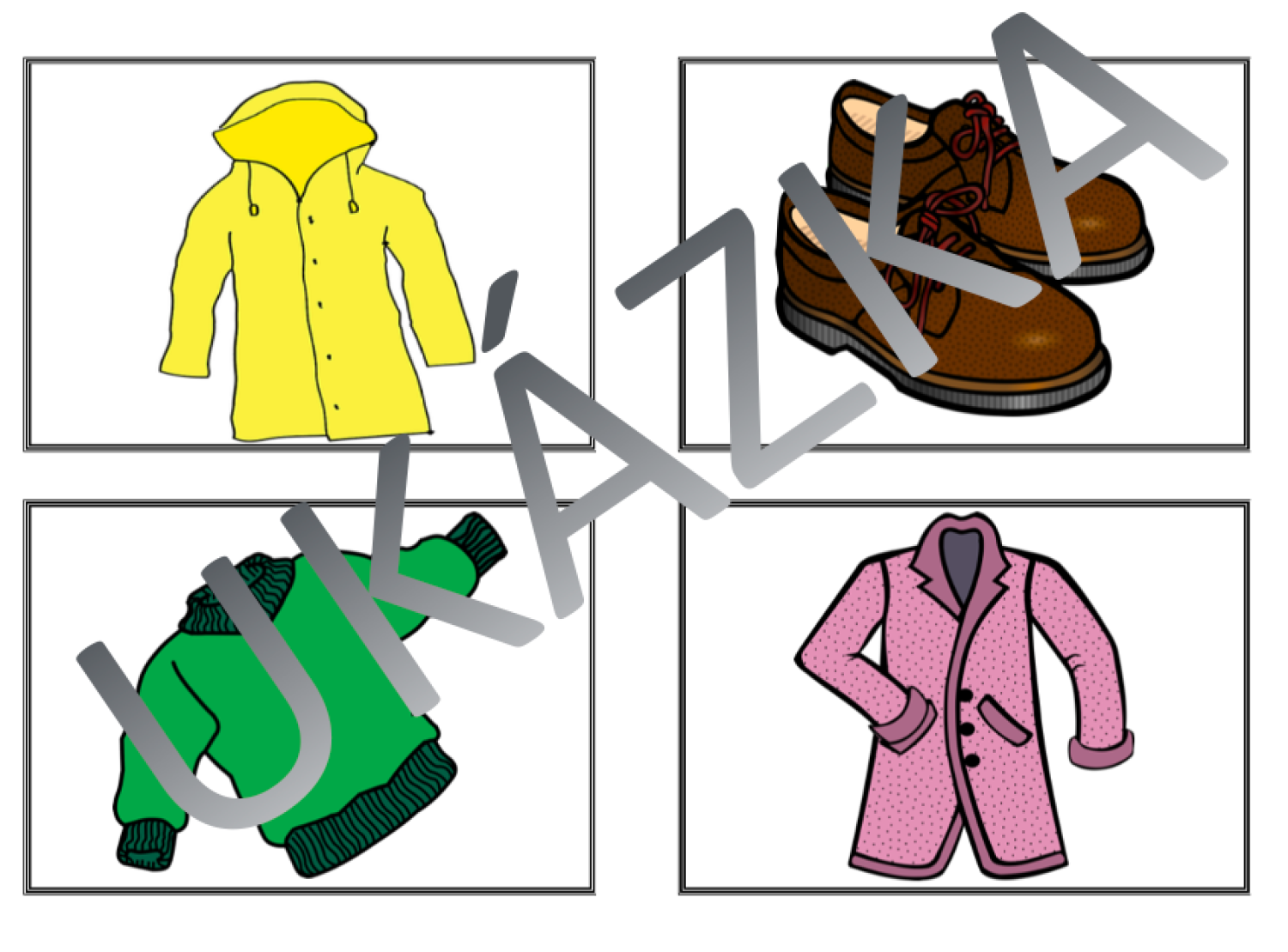 Clothes - flashcards / Oblečení - obrázkové karty | Učitelnice