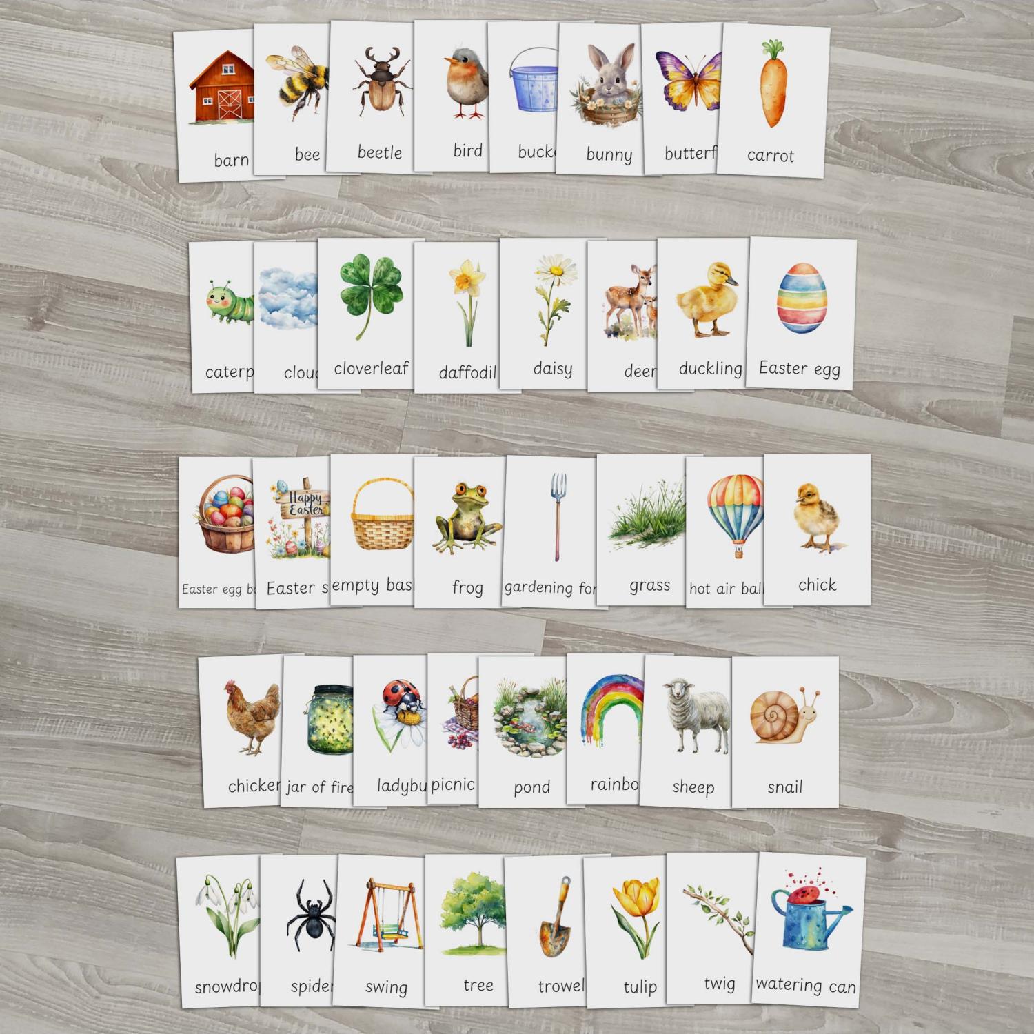 FLASHCARDS SPRING | Karty a 20 aktivit do výuky | Učitelnice