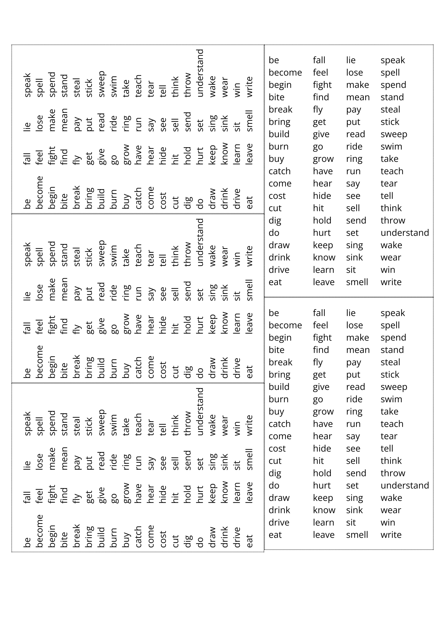 Irregular Verbs: 4 Activities | Učitelnice