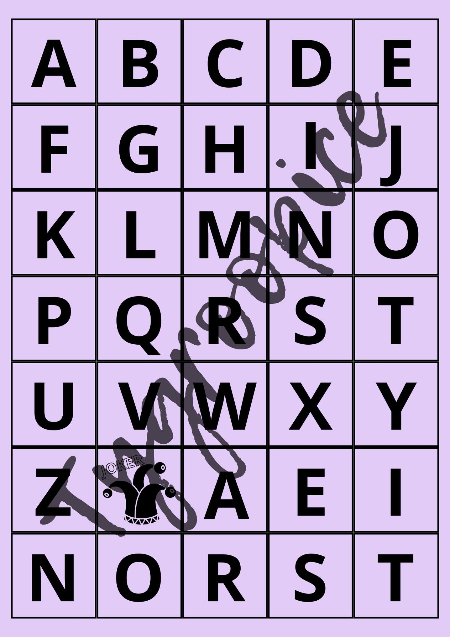 Criss Cross letters | Učitelnice