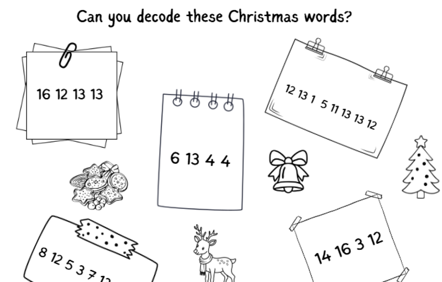 Coded words: Christmas edition | Učitelnice