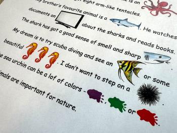 Picture reading - Sea Animals | Učitelnice