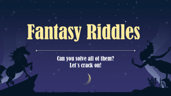 Fantasy Riddles | Učitelnice