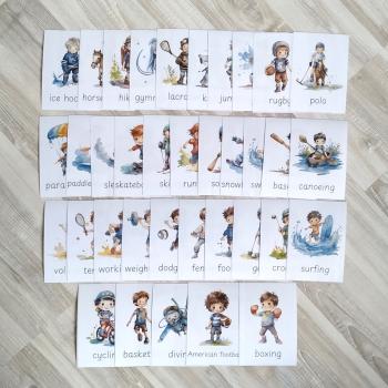 FLASHCARDS SPORTS | Karty a 20 aktivit do výuky | Učitelnice