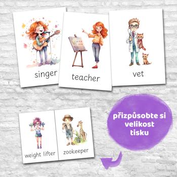 FLASHCARDS JOBS & OCCUPATIONS | Karty a 20 aktivit do výuky | Učitelnice