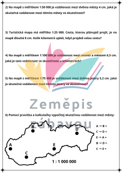 Měřítko mapy - základy mapování | Učitelnice