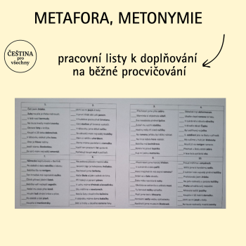 Metafora a metonymie | Učitelnice