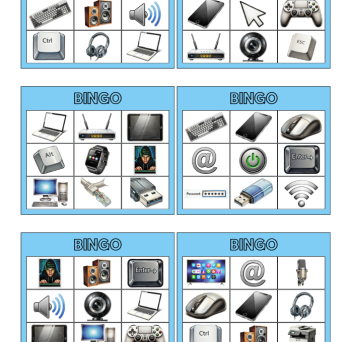Informatika - digitální zařízení - bingo | Učitelnice